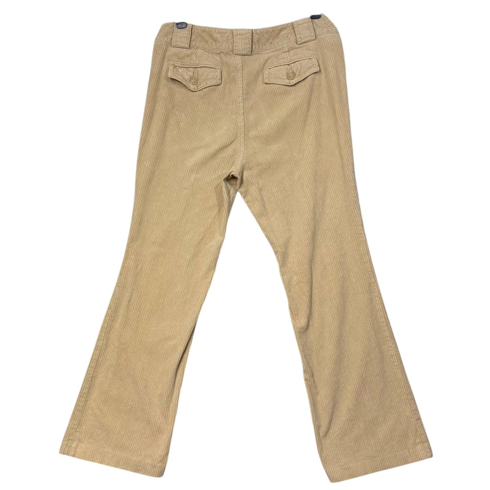 VTG Banana Republic 16L Corduroy Pants Tan Y2K Flare Wide Leg Long Academia - Picture 2 of 7